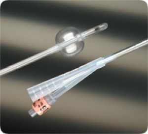 LUBRI-SIL Infection Control 2-Way 100% Silicone Foley Catheter 18 Fr 5 cc