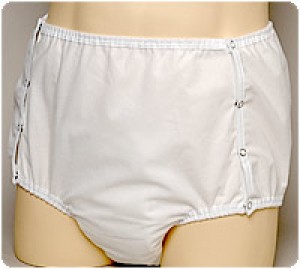 CareFor 1-Piece Snap-on Brief with Waterproof Safety Pocket X-Large