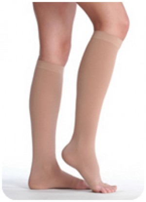 Soft, Knee High, Open Toe, 20-30, Sz 2, Reg, Beige