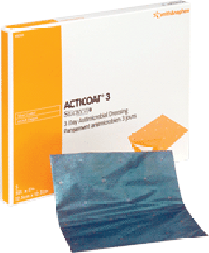 "ACTICOAT Antimicrobial Barrier Burn Dressing with Nanocrystalline Silver 2"" x 2"""