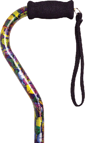 Offset Handle Cane, Butterfly