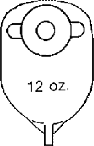 "Brief Post-Op Urinary Pches, 8"", 1"" Opening, 10/Bx"