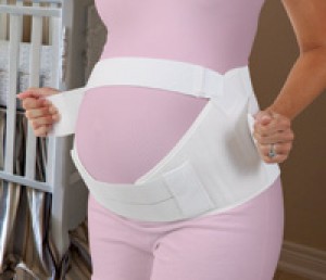 White, Sm/Md Maternity Ls Support w/o Insert