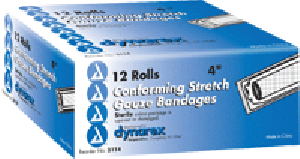 "Stretch Guaze Bandage 4"" x 4 yds., Sterile"
