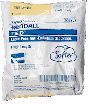 T.E.D. Thigh Length Anti-Embolism Stockings Small, Long, Latex Free