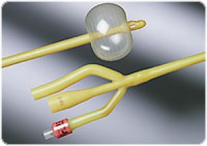 LUBRICATH Continuous Irrigation 3-Way Foley Catheter 24 Fr 5 cc