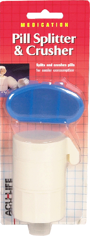 Acu-Life Splitter Crush Pill Box 4-in-1