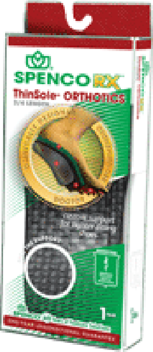 RX Orthotic Thinsole 3/4 Length, Size 4