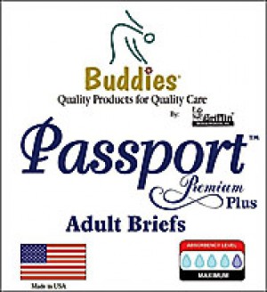 Passport Premium Plus Brief with Superabsorbent Polymer Small up to 36"