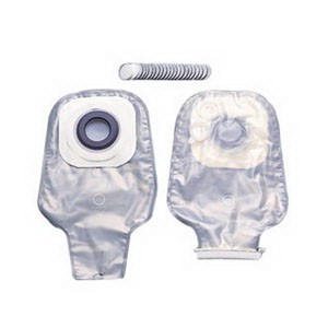 "Premier 1-Piece Drainable Pouch Precut 1-3/8""  Barrier Opening, Pouch Size 1-3/4"" with Karaya"