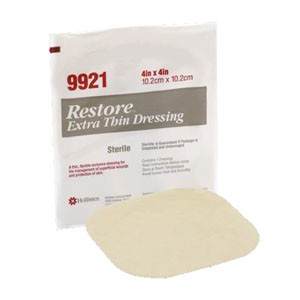 "Restore Extra Thin Hydrocolloid Dressing 4"" x 4"""