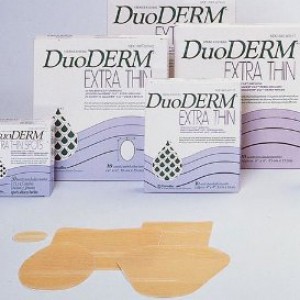 "DuoDerm Extra Thin Hydrocolloid Dressing 1-3/4"" x 1-1/2"" Oval Spot"