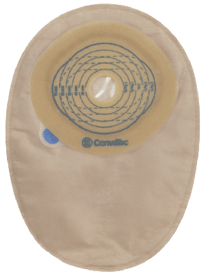 "Esteem + One-Piece Cut-to-Fit Closed-End Pouch, Modified Stomahesive, Filter, Opaque, 2 2/5"" by 2 