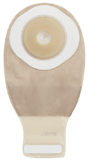 "Esteem + Convex One-Piece Drainable Pre-Cut Pouch w/""visiClose, Durahesive, 12"" panel Transparent