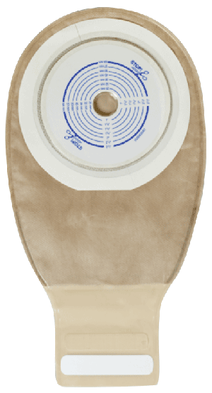 "Esteem + Drainable Pouch with Durahesive Plus Skin Barrier, 2-1/2"" Cut-To-Fit, Filter, Opaque"
