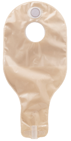 "Natura 2-Piece High Output Drainable Pouch with Filter, 1-3/4"" Flange, 14"" Length"