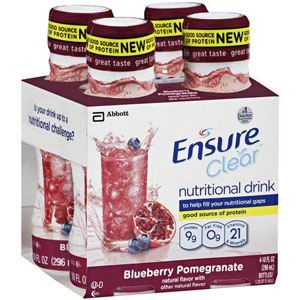 Ensure Clear Blueberry Pomegranate, Ready-to-Drink, 10oz, Retail