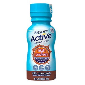 Ensure Active High Protein for Muscle Health Chocolate, 8 oz. Bottle, Retail