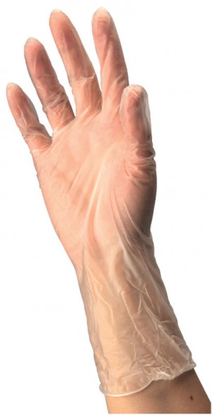 Cardinal Health InstaGard Vinyl Exam Gloves, Medium