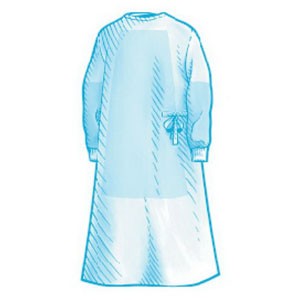 Fabric-Reinforced Sterile-Back Surgical Gown, Large, Disposable