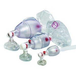 AMBU Bag SPUR II Resuscitator with Adult Mask & Oxygen Reservoir,  7' Tubing