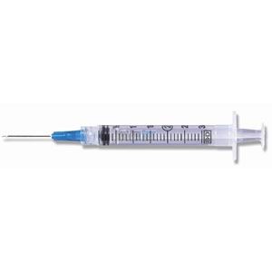 "Luer-Lok Syringe with Detachable PrecisionGlide Needle 26G x 5/8"", 3 mL (100 count)"