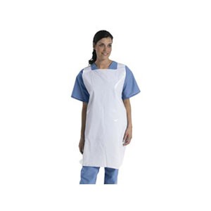 "Protective Poly Disposable Apron 24"" x 42"""