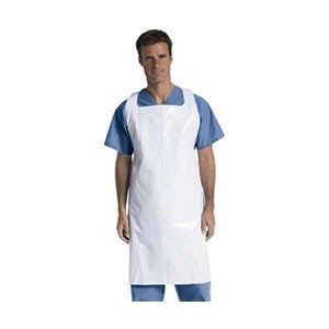 "Protective Poly Disposable Apron 28"" x 46"""