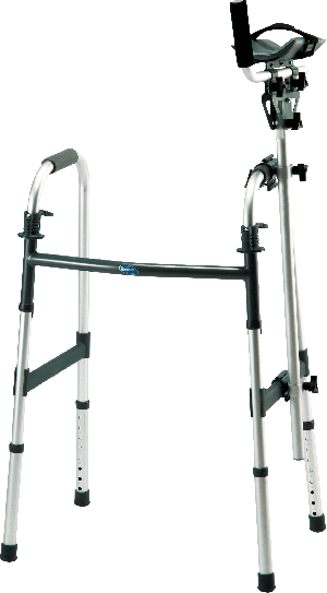 Walker Platform Attachment with Thick Vinyl-Covered Pad with Heavyduty Velcro Strap
