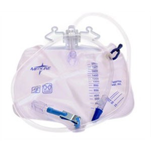Urinary Drainage Bag with Anti-Reflux Tower and Metal Clamp 2,000 mL
