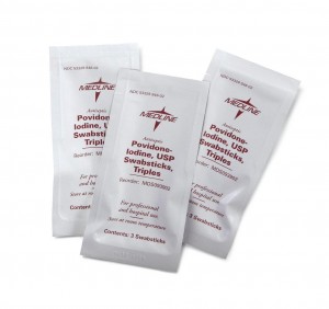 Povidone-Iodine USP Swabsticks, Triples