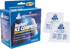 "Ice Kold Instant Ice Compress Retail 6"" x 8-1/4"", White"