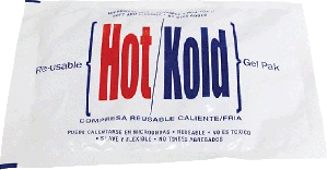 "Hot and Kold Reusable Gel Compress Small and Large, 5-1/4"" x 7-1/4""and 6"" x 8-3/4"""