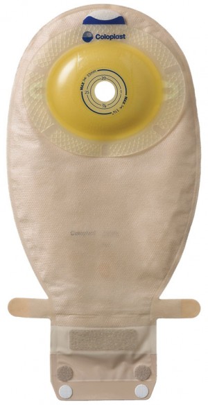 "SenSura 1-Piece Xpro Wide Outlet Drainable Pouch Cut-to-Fit Convex 3/4"" - 1-3/4"""