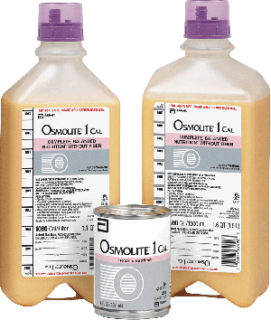 Osmolite 1 Cal Ready to Hang with Safety Screw Connector, 1000 mL, Institutional