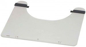 "Acrylic Wheelchair Tray, Clear, 23"" X 19"" X 1/4"""