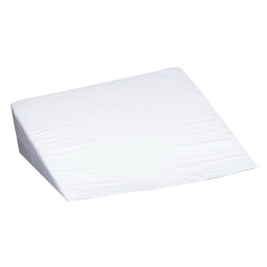 "Foam Bed Wedge, 12"" X 24"" X 24"", White Cover"