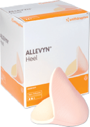 "ALLEVYN Non-Adhesive Hydrocellular Dressing 5-1/2"" x 4-1/2"" Heel"