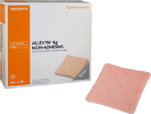 "ALLEVYN Ag Non-Adhesive Absorbent Silver Barrier Hydrocellular Dressing, 4"" x 4"""
