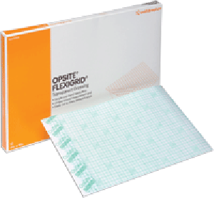 "Opsite Flexifix Transparent Adhesive Film Dressing 4"" x 4-3/4"""