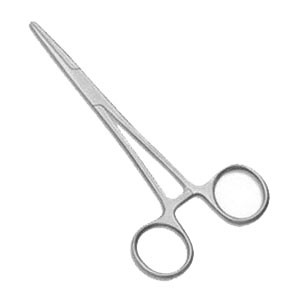"Kelly Forceps, 5 1/2"" Straight, Stainless Steel"