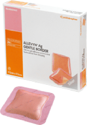 "ALLEVYN Ag Gentle Border Silicone Gel Adhesive Silver Wound Dressing 3"" x 3"""