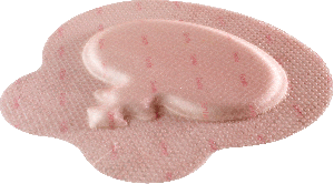 "Allevyn Gentle Foam Border Sacrum 6-5/8"" x 6-3/4"""