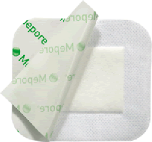 "Mepore Adhesive Absorbent Dressing, 3.6"" x 12"""