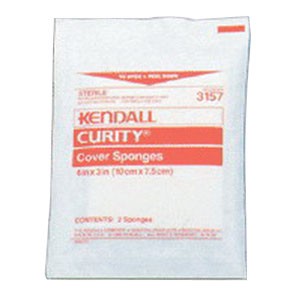 "Curity Sterile Cover Sponge 3"" x 4"""