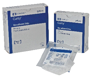 "CURITY Non-Adhering Oil Emulsion Dressing 3"" x 8"" Rectangle"