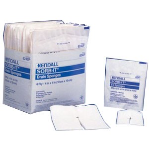 "Sorb-IT Sterile Drain Sponge 4"" x 4"""