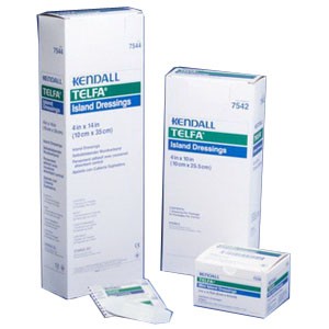 "Telfa Sterile Adhesive Island Dressing 4"" x 4"""