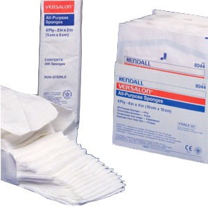"Curity All Purpose Sterile Non-Woven Sponge 3"" x 3"", 4-Ply"