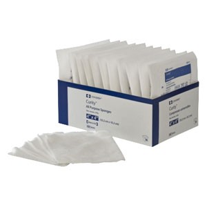 "Curity All Purpose Sterile Non-Woven Sponge 4"" x 4"", 4-Ply"